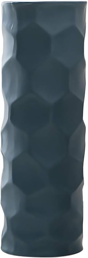 12inch blue Ceramic Flower Vase Home Decor Vase and Table Centerpieces Vase for Friends and Family, Christmas, Wedding, Bridal Shower