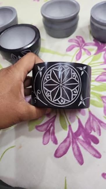 Mortar and Pestle, Made of Heavy Duty Polished Hard Stone, Natural Stone Grinder for Spices, Pastes, Herbs, Seasoning etc. (Nirvana, Normal)