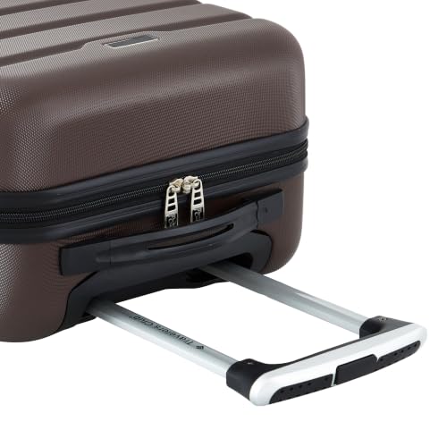 Image of Travelers Club Harper Luggage, French Roast, 22-Inch Carry-On
