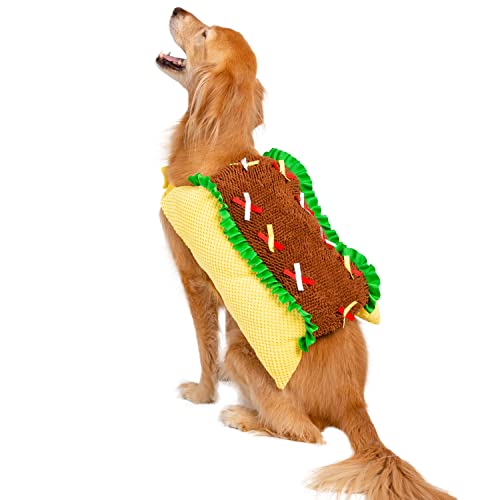 Disfraz taco para perro grande Halloween Navidad