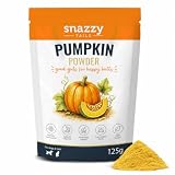 Snazzy Tails Pumpkin Powder for Dogs & Cats | 125g Pure Pumpkin Puree Powder Dog Food Topper | High Fibre Prebiotic Supplement | Supports Gut Health, Firm Stools & Digestive Health | 31 Servings