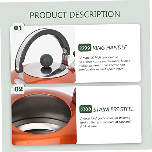 WOONEKY Chaleira Chaleira De Água Portátil Queimador De Fogão Chaleira Para Fogão De Indução Chaleir