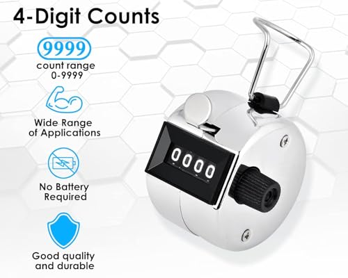 Image of 99999 5 Digit Multiuse Digital Electronic Portable Mini Hand Tally Clicker Counter Finger Ring Mantra Jaap Device Machine Cricket Umpire Counting Zikr Ziker Dhikr (Mechanical)
