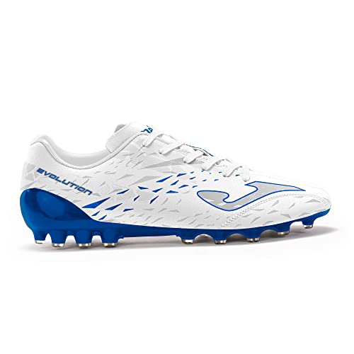 Joma Evolution Cup 2302 Blanco Royal: calzado de fútbol para césped artificial