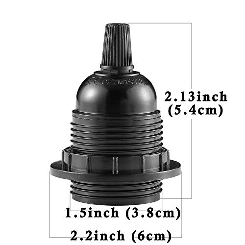 Mornajina 9Packs E27 E26 Light Socket, Lamp Holder Light Socket, Replacement Lamp Socket, Light Bulb Socket, Edison Retro Pendant Lamp Holder, Medium Screw-In Lamp Socket For Edison Bulb (#402) #TOP1