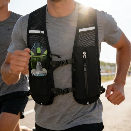 Chaleco Ligero para Correr Impermeable Evita Sudor y Lluvia 3