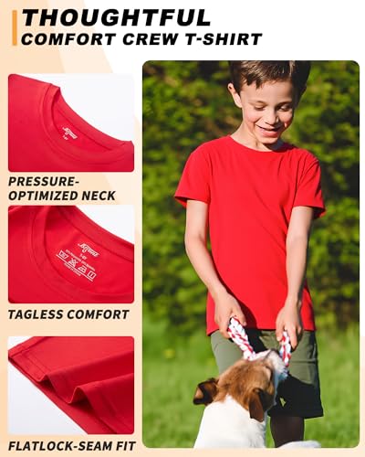 Boys Shirts Athletic Dry Fit Neon T Shirts Short Sleeve Kids Youth Moisture Wicking Quick Dry Sports Training Performance Tee4