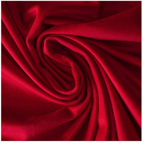 Tessuto Velluto MODELLABILE Tappezzeria Rivestimenti Cucito Creativo 50x150cm-16 Rosso