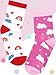 BliBliTaTa Girls Kids Socks Crew Socks 5 Pack Youth Cute Novelty Fun Cotton Seamless Toe Breathable Durable Fashion for 2-4,4-6,6-8,8-10,10-12,12-14 Years Old Large Heart Rainbow Sun Cloud