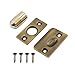 2 Pack Closet Door Ball Catch Hardware,ULIFESTAR Stainless Steel French Door Catch Ball Latches Adjustable Cabinet Latch with Strike Plate Drive-in Spring for Closet,Cupboard Door Antique Gold