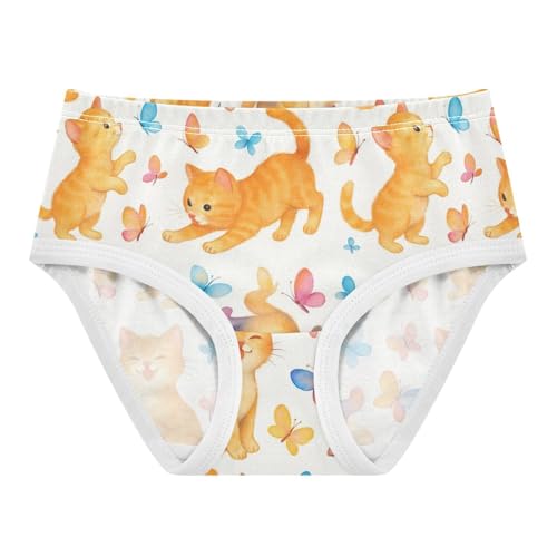 Joisal Playful Kittens Colorful Butterfly Girls Underwear Toddlers 2t Cotton Cute Panties Girl Fun Print Briefs Undies Kids