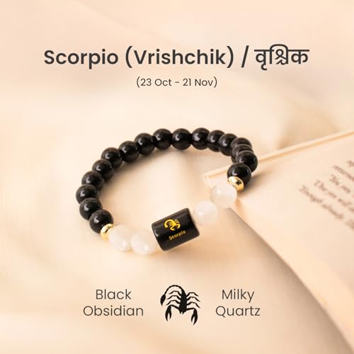 Image of Astrotalk Zodiac Crystal Bracelet | Balances Energy & Enhances Positivity | Certified Healing Crystals with Certificate | Astrology Bracelet for Man & Woman | Gift for Man & Woman