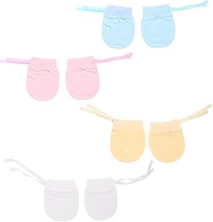 8 Pairs Anti Scratch Gloves Mittens Kids Baby Gloves Stop Finger Sucking Baby Cotton Scratch Mittens Infant Cotton Mittens Protection Gloves Cotton Gloves Anti-Scratch Gloves Care