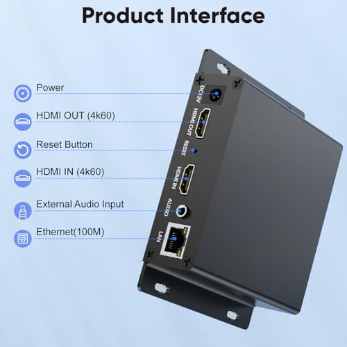 Codificador HDMI PoE con soporte SRT multiprotocolo para directos estables en YouTube 2