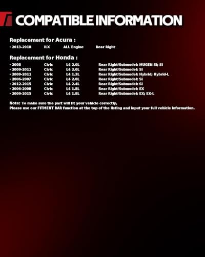 Image of Torchbeam Rear Brake Caliper Right for Honda 2006-2015 Civic 1.8L, Acura 2013-2018 ILX, Honda 2006-2011 Civic 2.0L, Honda 2012-2015 Civic 2.4L, Rear Right Caliper Replace # 19P3298