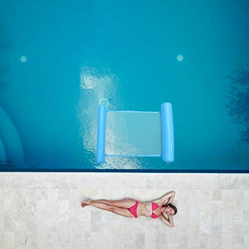 WINOMO 1 Rede de Água Dobrável Inflável para Piscina, Tapete Flutuante com Rede Flutuante