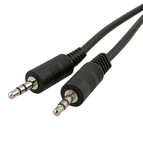 Premium (25ft 7.6m) 3.5mm Stereo Plug to Plug Male Cable for Sony PS3, Black