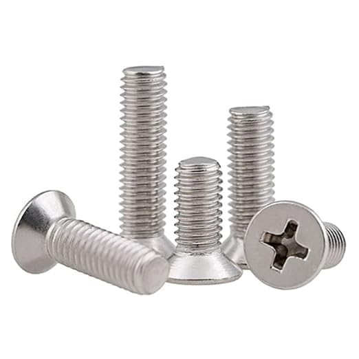 Image of By inchVP INDUSTRIES inch (Pcs-25) M3x10 mm CSK Phillips Head Screw Stainless Steel | Countersunk Head Screws,Fully Thread,Machine Thread