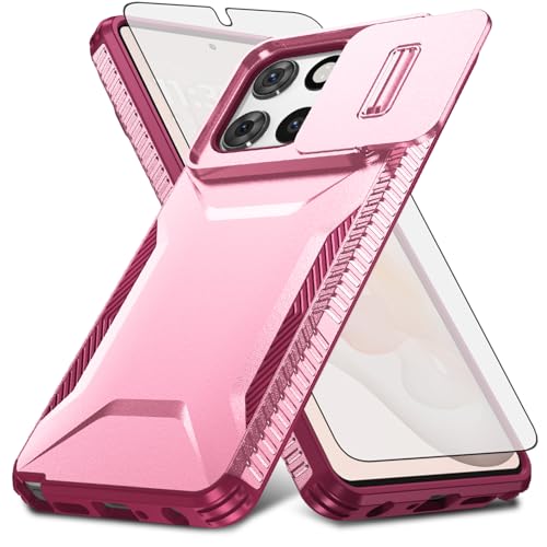 Coque Moto G Stylus 5G 2025 antichoc à clapet de caméra coulissant