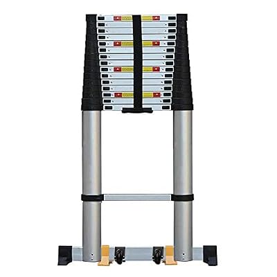YHKJLYH Ladders 7Cm Extra Wide Pedal Telescoping Step Ladder Tallest Extension Telesladders on Wheels for Building Roof & Loft/6M/15 Ft Convenient (Color : 6.6m/21.6 Ft)