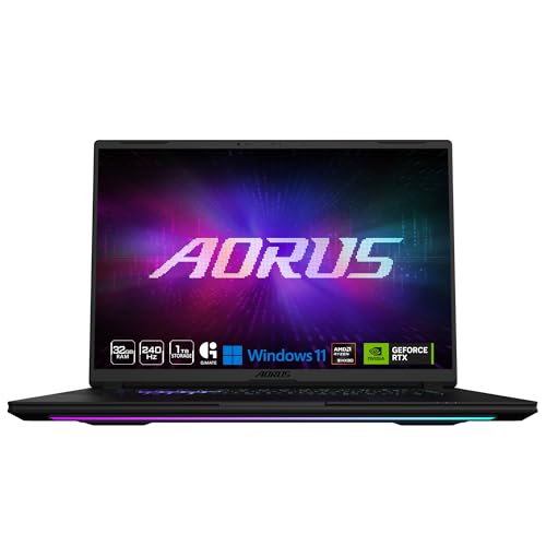 Image of GIGABYTE - AORUS Master 16 GEN 2 Gaming Laptop - 240Hz 2560x1600 OLED - NVIDIA GeForce RTX 5080 - AMD Ryzen 9 9955HX3D - 1TB SSD - 32GB DDR5 RAM - Windows 11 Home AD - 5 Black