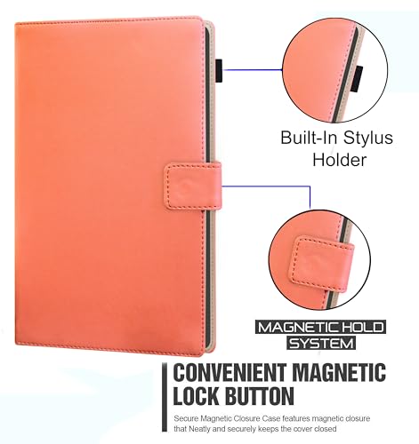 Image of TGK Flip Cover for Infinix XPAD LTE 11 inch Tablet Case with Stylus Holder (Peach)