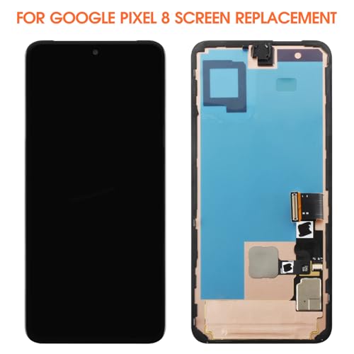 Écran LCD Google Pixel 8 5G bloc de remplacement G9BQD avec cadre