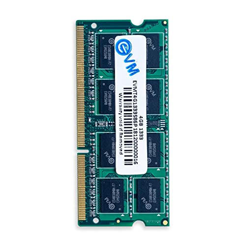 Image of EVM 4GB DDR3 Laptop RAM 1333MHz SO-DIMM - 1.5V Low Voltage, 204-PIN Pin, Intel & AMD Compatible, High-Speed Laptop Memory Upgrade - 10 Year Warranty (EVMT4G1333S86P)