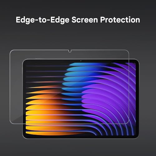 Image of HUMBLE Premium Tempered Glass for Mi Pad 8 / Pad 8 Pro / 7 / Pad 7 Pro 11.2 Inch 2024 | Clear HD Finish | 9H Durable Protection | Precision Edge Fit | Smudge Resistant | Scratch Defense | Quick Bubble Free Setup