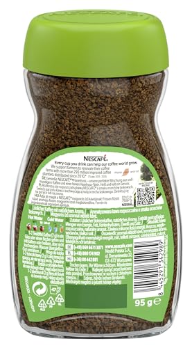 NESCAFÉ Typ Haselnuss, aromatisierter Instantkaffee aus 100% löslichem Bohnenkaffee, koffeinhaltig, 1er Pack (1 x 95g)