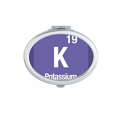 Miroir ovale maquillage compact K Potassium portable et mignon