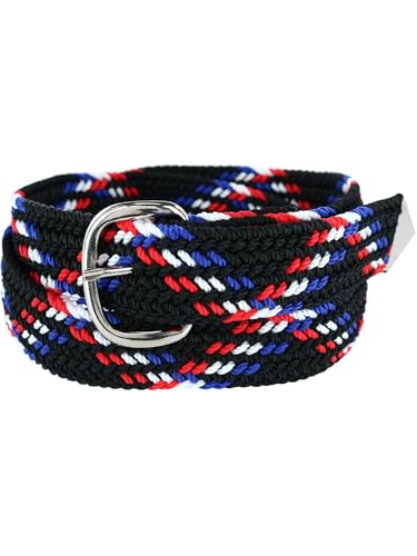 M&F Western Products Double S Men's 52" Braided Belt Patriotic One Size3