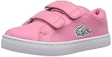 Lacoste Unisex-Child Infant's Straightset Sneaker, Pink/White, 9