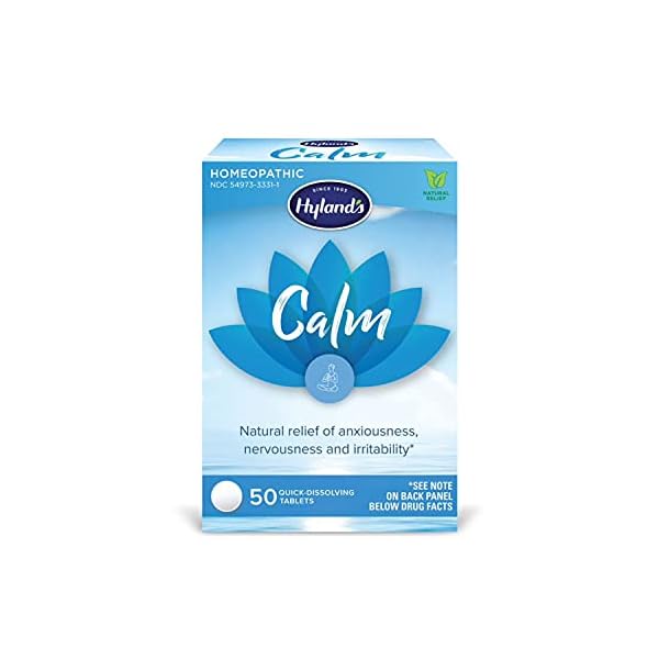 Hylands-Calm-Tablets-Anxiety-and-Stress-Relief-Supplement-Natural-Relief-of-Anxiousness-Nervousness-and-Irritability-50-count Hyland's Naturals Calm Tablets, Stress Relief Supplement, Natural Relief Of Anxiousness, Nervousness, And Irritability, 50 Count