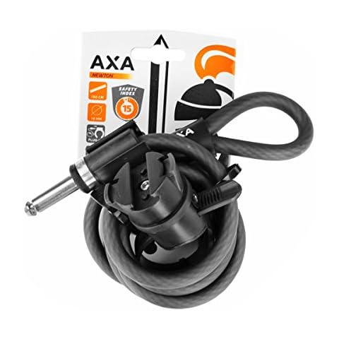 AXA Newton 150/10 Bike Cable Lock - Black, 1500 mm x 10 mm Cover