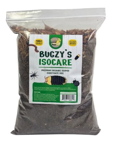 Isocare Premiun Organic Isopod Soil & Bioactive Terrarium Vivarium Substrate Mix (4 Quart)