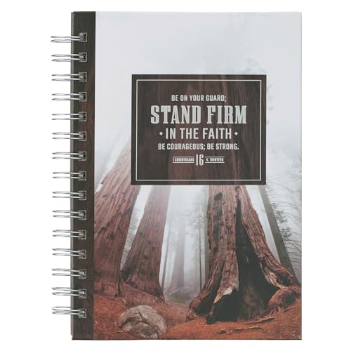 Image of Christian Art Gifts Spiral Journal: Stand Firm in the Faith - 1 Cor. 16:13