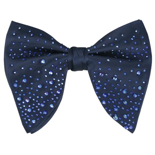 Image of Alizeal Velvet Pre-tied Adjustable Bow Tie for Men Oversize Formal Solid Tuxedo Bowtie