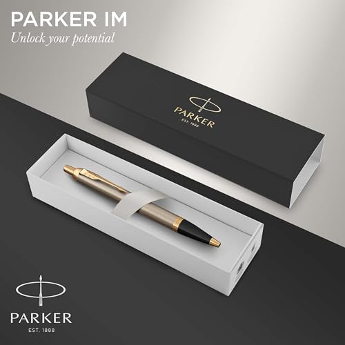 Parker Im Penna A Sfera, Brushed Metal, Punta Media E Ricarica Di Inchiostro Blu - 2