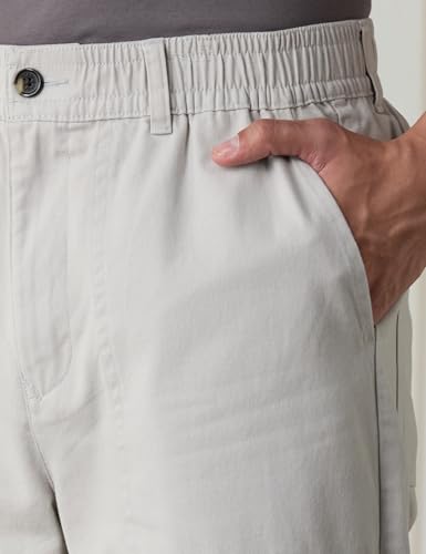 Image of Amazon Brand - Symbol Men Relaxed Casual Trouser (Fully Elasticated Waistband | 100% Cotton | Pants)