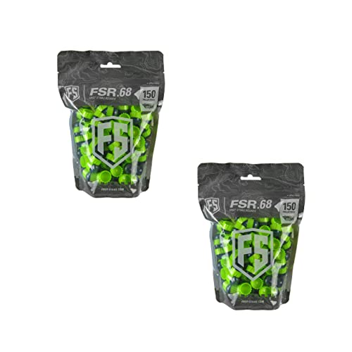 First Strike FSR First Strike Paintball Sniper Rounds (300, Smoke/Green Shell - Green Fill)