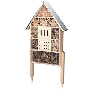 Navaris Insektenhotel Holz mit Standfüßen