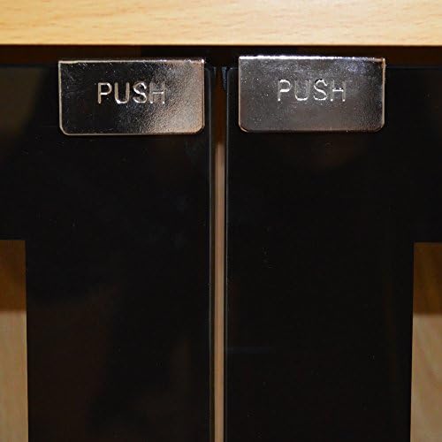 WATSONS MANHATTAN - Black Glass 344 CD / 128 DVD/Blu-ray/Media Storage Shelves