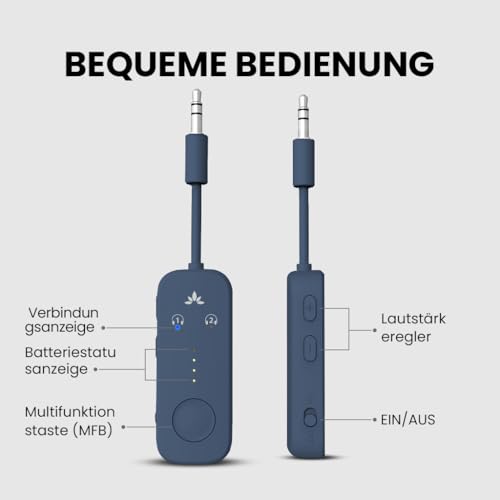 Avantree Relay - Adaptateur Bluetooth pour Avion pour 2 AirPods ou Casques – vue 6