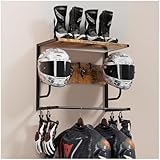 OMISRUIS Motorcycle Helmet Holder Wall Mounted, Helmet Rack Wall Mount with Helmet...