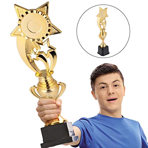 Toddmomy Gold Star Trophy Competion Trophy Award Cerimônia Troféu Troféu de Plástico Awards para Cri
