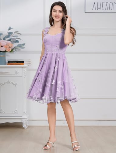 Butterfly Floral Embroidered Cocktail Dress for Women Evening Party Tulle Prom Dress Wedding Guest Formal Tea Corset Dress3