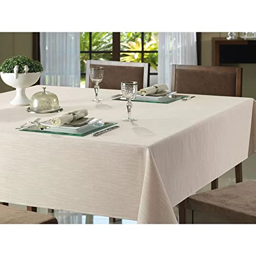 Toalha de Mesa Quadrada 4 Lugares Clean Passion Döhler - BEGE