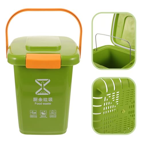 Bote de Basura ARTIBETTER 10l con Tapa y Filtro Verde miniatura 6