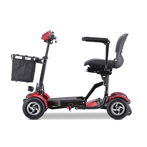 Scooter De Movilidad Plegable,Scooter De 4 Ruedas, Scooter De Viaje Portátil,Scooter De Movilidad Deportiva,Sillas De Ruedas Eléctricas Para Adultos,Para Personas Mayores A
